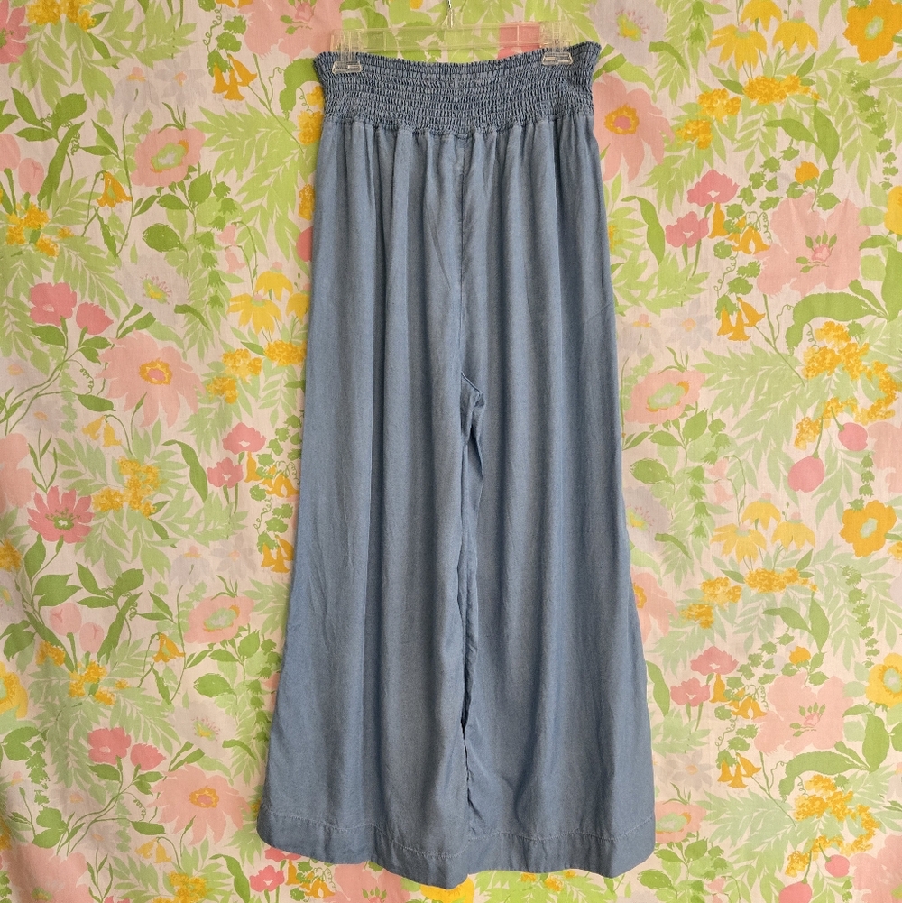 Joie Chambray Wide Leg Pants FLAW